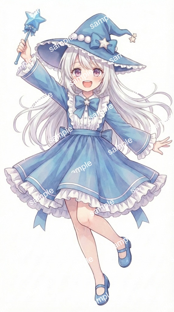 【限定1点】星降る青の魔法少女!王道キュートな魔女っ子【Vライバーデビューフルセット】