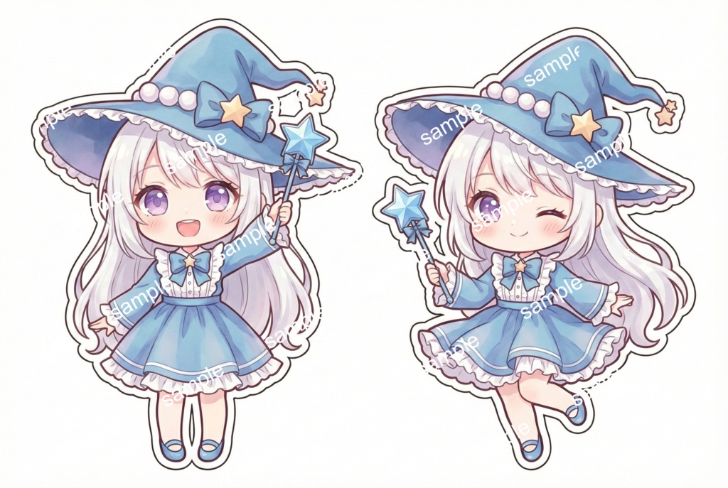 【限定1点】星降る青の魔法少女!王道キュートな魔女っ子【Vライバーデビューフルセット】