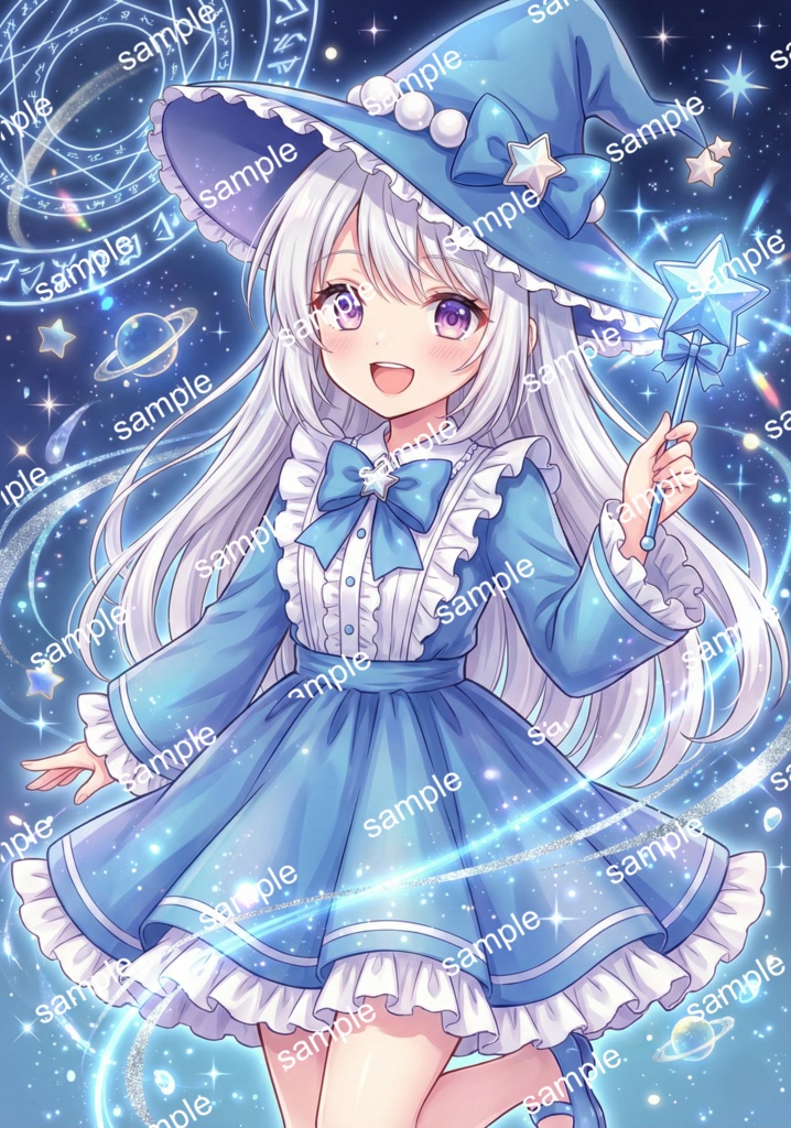 【限定1点】星降る青の魔法少女!王道キュートな魔女っ子【Vライバーデビューフルセット】