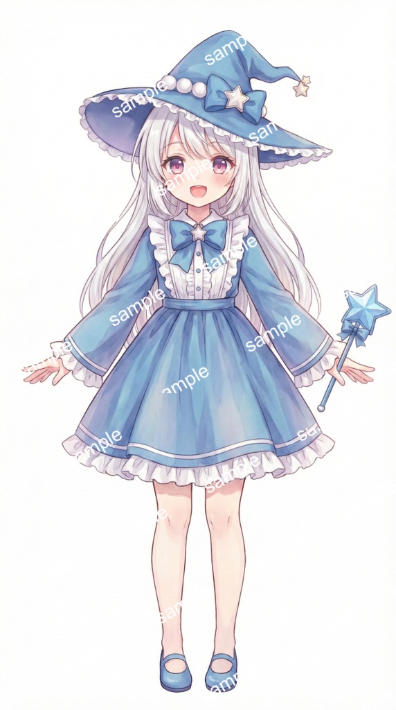 【限定1点】星降る青の魔法少女!王道キュートな魔女っ子【Vライバーデビューフルセット】