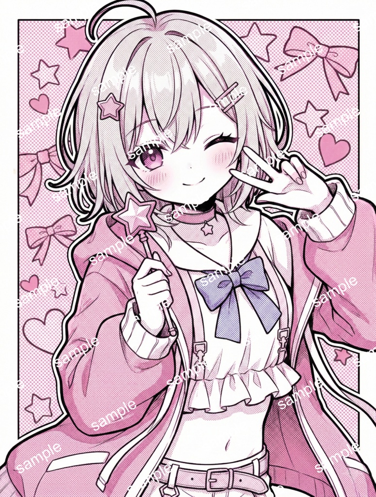 【限定1点】桜色パーカー×銀髪ショート!春めく元気アイドル【Vライバーデビューフルセット】