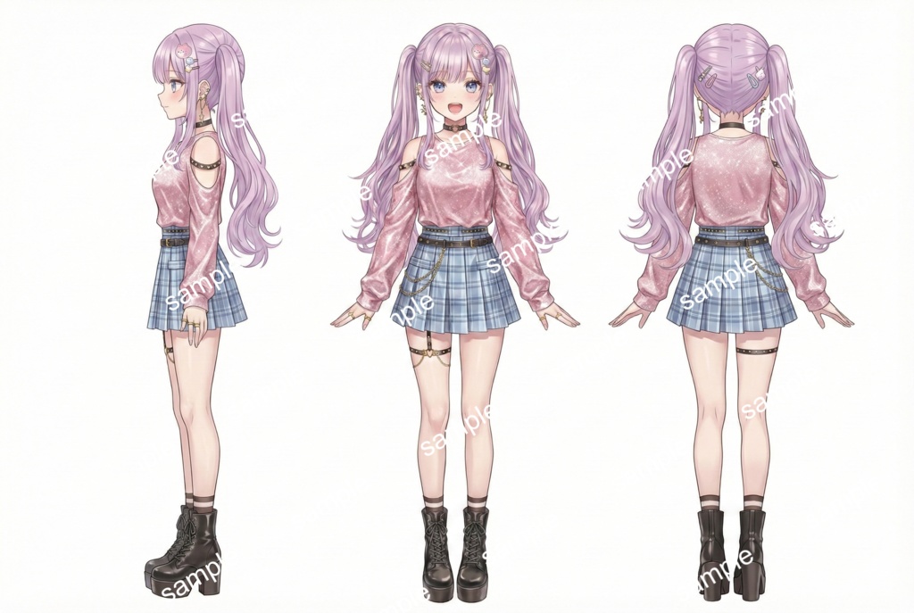 【限定1点】キラキラ愛され!ゆめかわツインテール女子【Vライバーデビューフルセット】