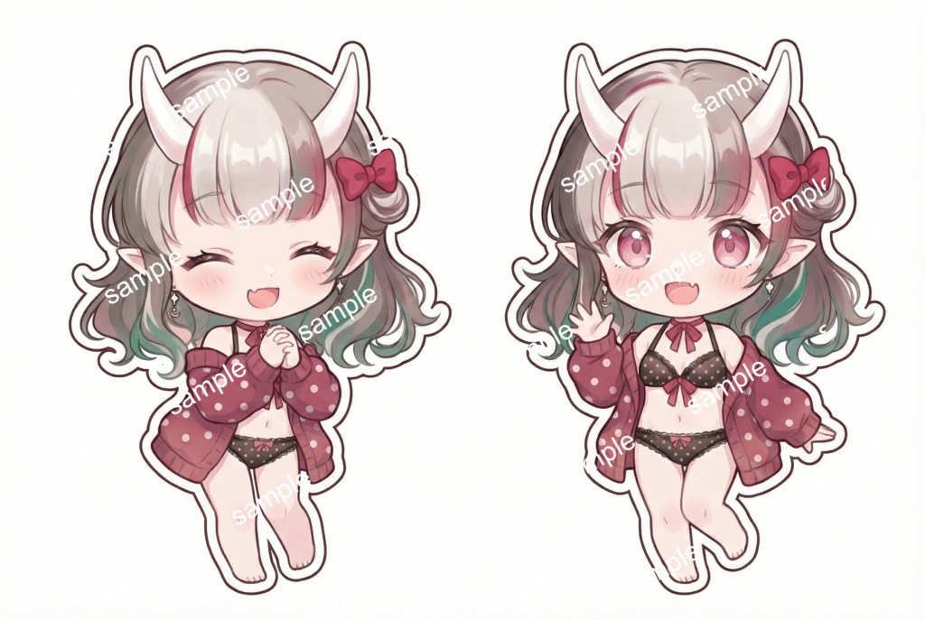 【限定1点】おうち時間!リラックスウェアの小悪魔オニ娘【Vライバーデビューフルセット】