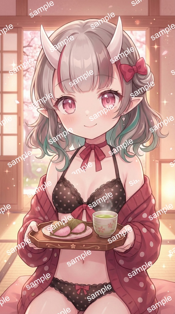 【限定1点】おうち時間!リラックスウェアの小悪魔オニ娘【Vライバーデビューフルセット】