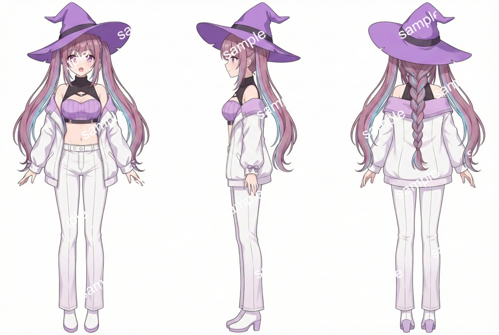 【限定1点】スポーティ魔女!クールなパンツスタイルの女の子【Vライバーデビューフルセット】