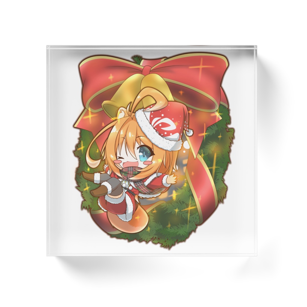 サンタめーりん アクリルブロック