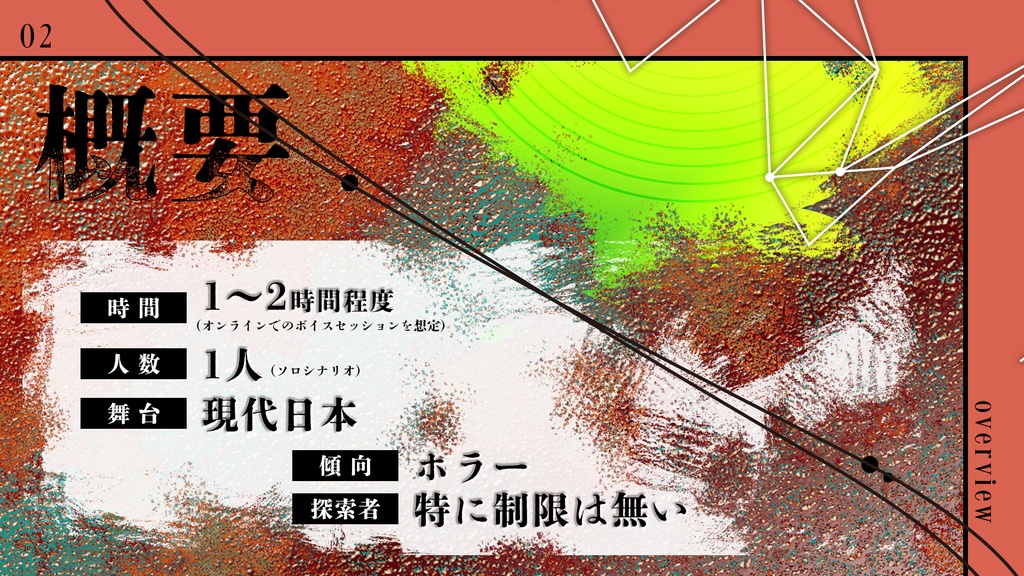 CoCシナリオ「この先、時間経過なし」