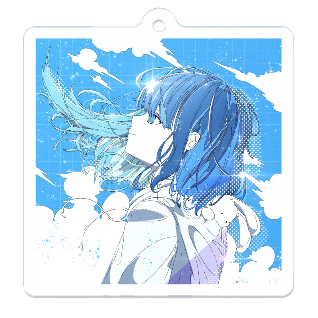 アクリルキーホルダー『あおいろ』