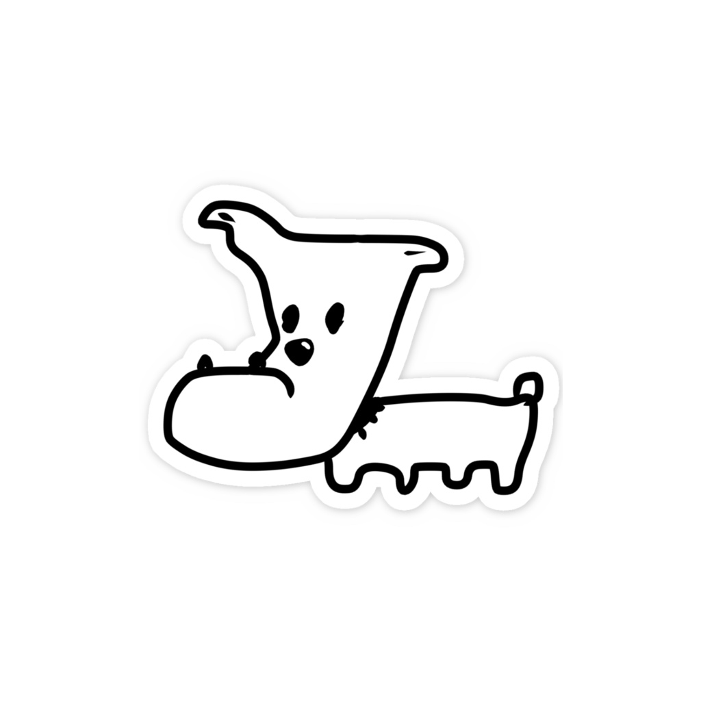 きょうみた犬【ステッカー】