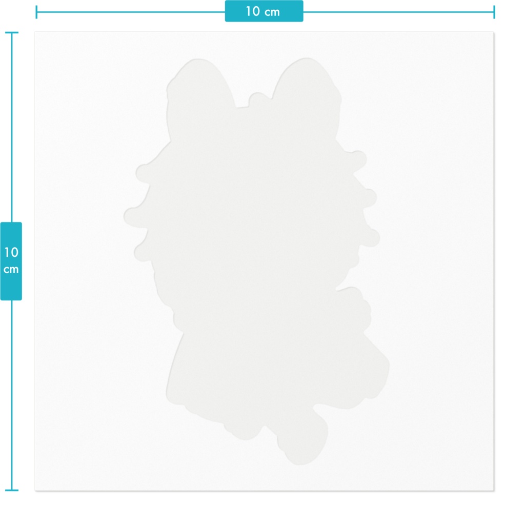 mee(みー)SDステッカー白&クリア100㎜/160㎜