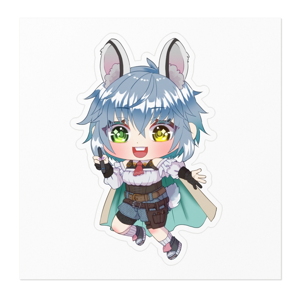 mee(みー)SDステッカー白&クリア100㎜/160㎜