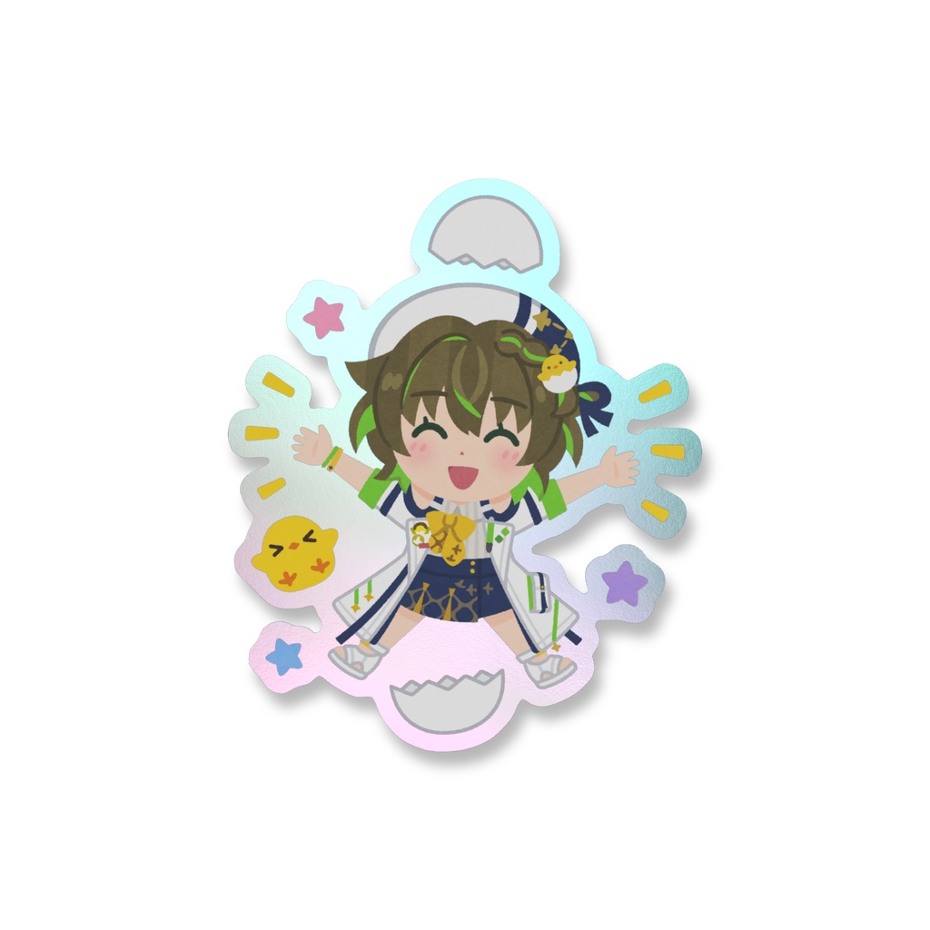 【いらすとや】オーロラステッカー(IRIAM描き下ろしイベントグッズ)
