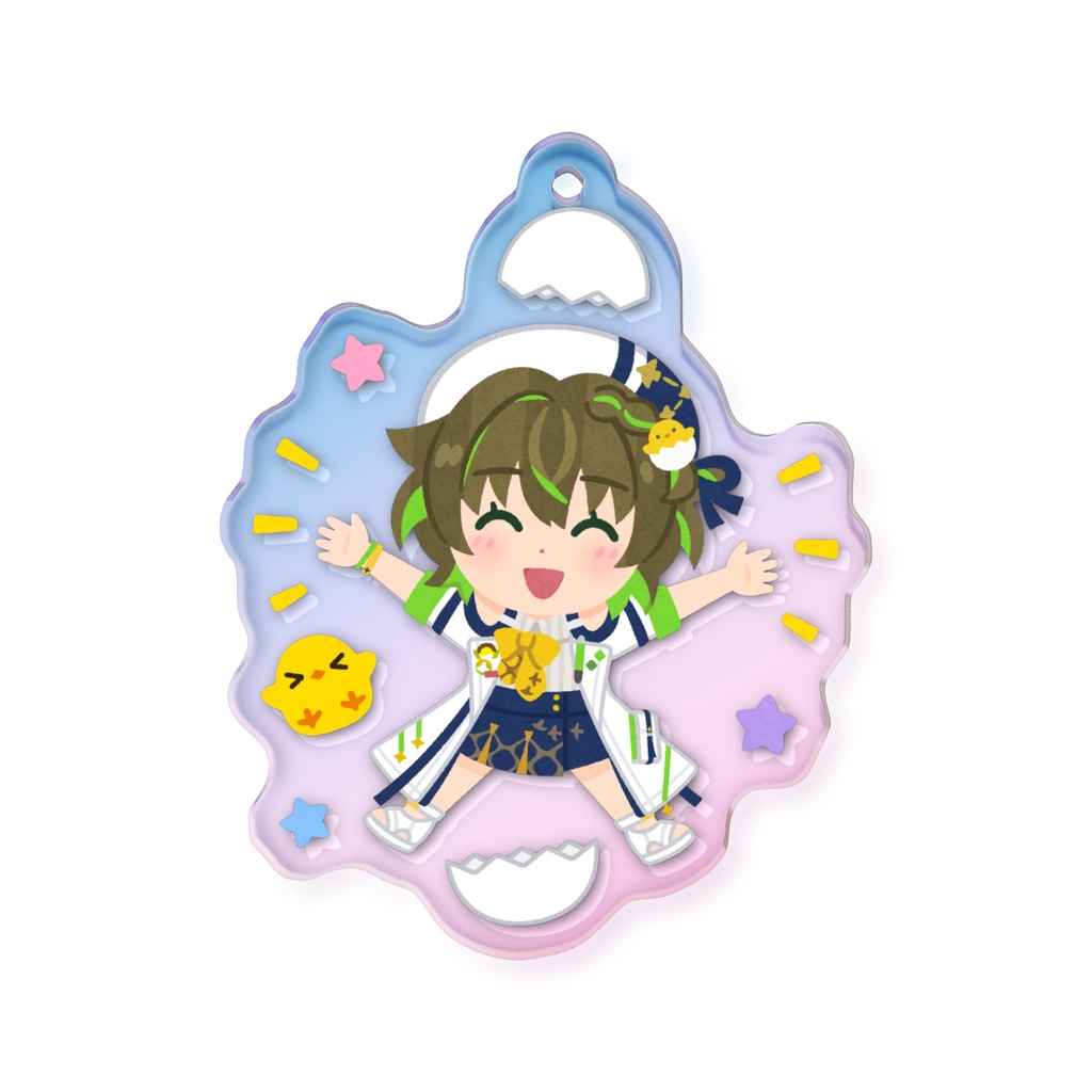 【いらすとや】オーロラアクリルキーホルダー(IRIAM描き下ろしイベントグッズ)
