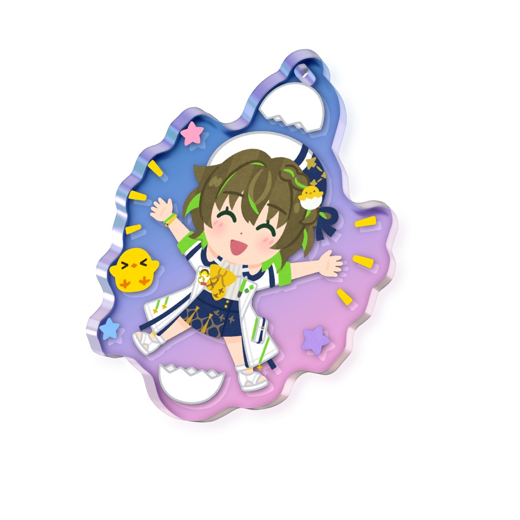 【いらすとや】オーロラアクリルキーホルダー（IRIAM描き下ろしイベントグッズ）