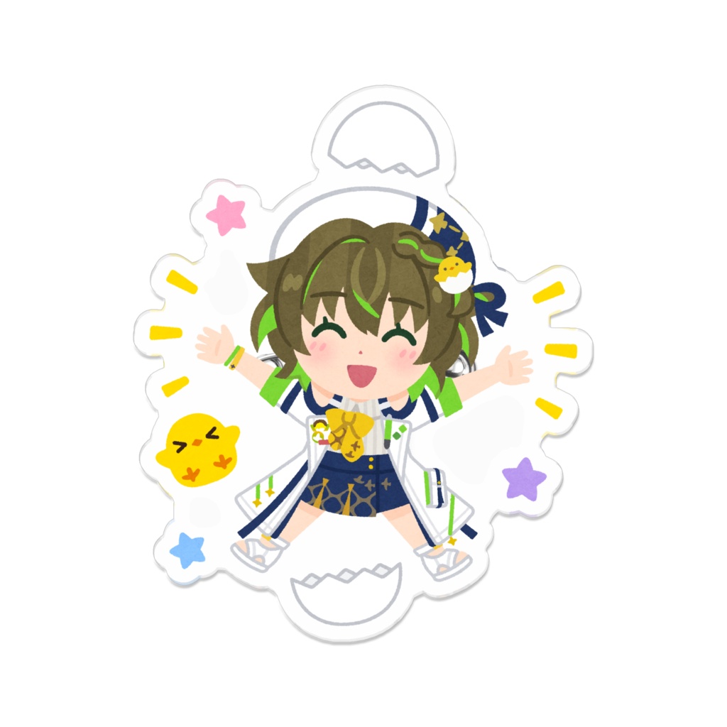 【いらすとや】アクリルバッジ(IRIAM描き下ろしイベントグッズ)