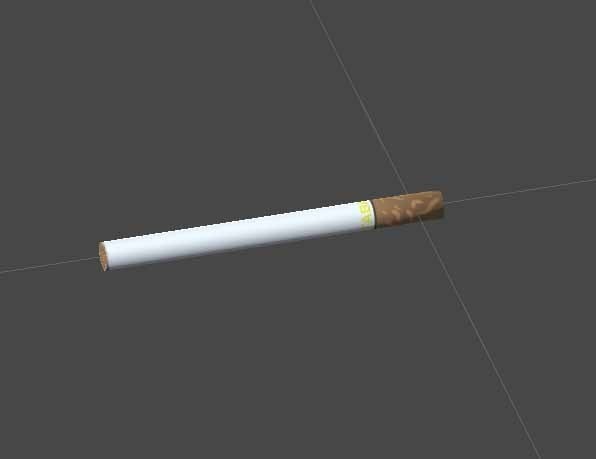 3Dモデル 長さの変わるタバコ【VRChat】