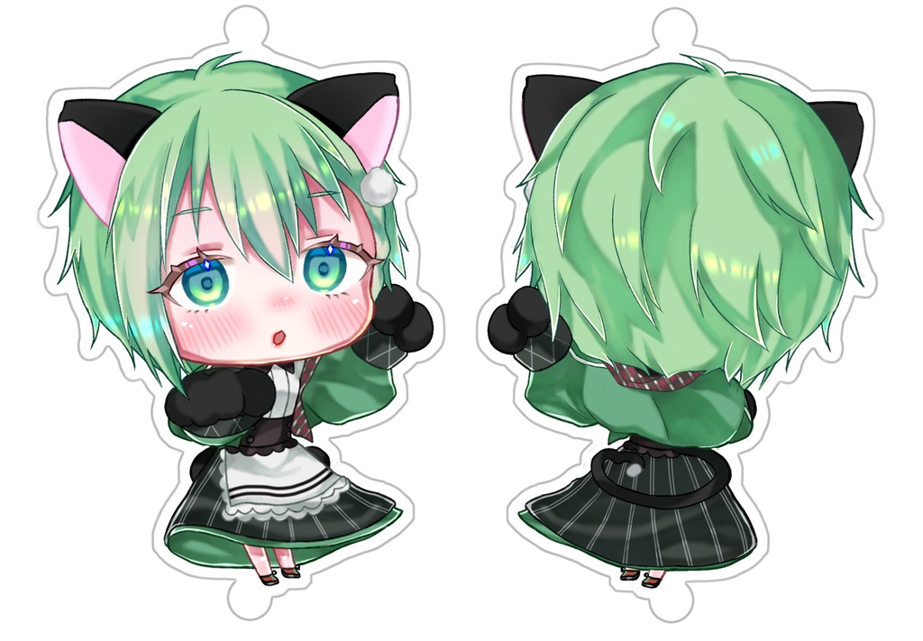 にゃんきゅ~れ アクリルキーホルダー