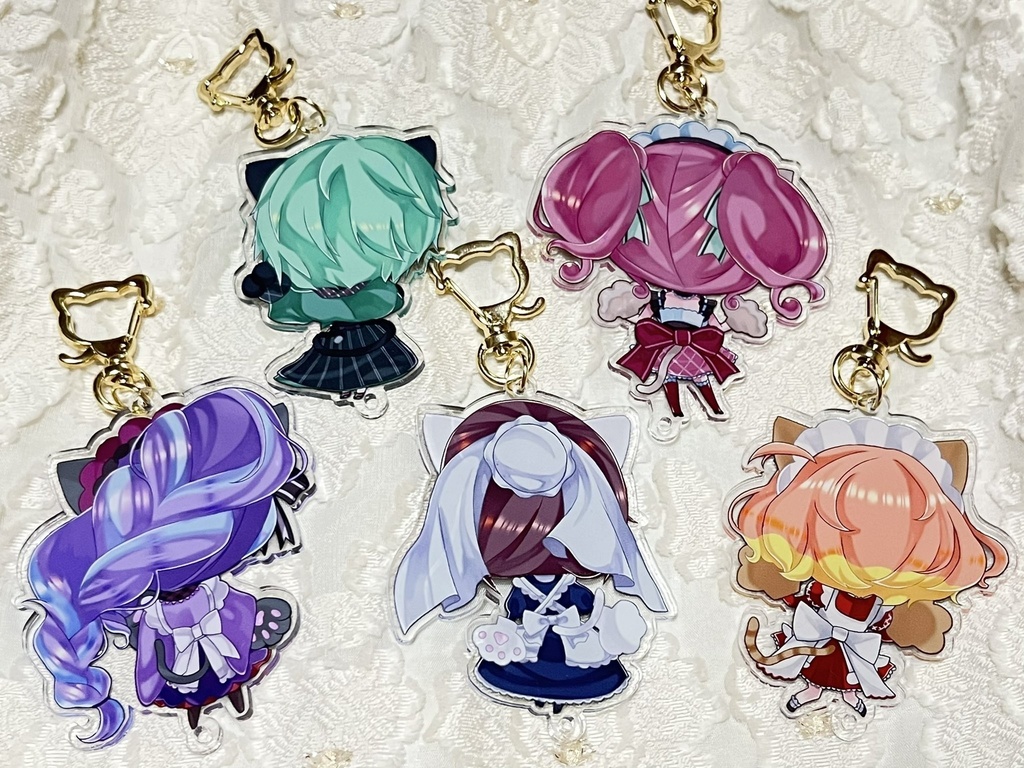 にゃんきゅ~れ アクリルキーホルダー