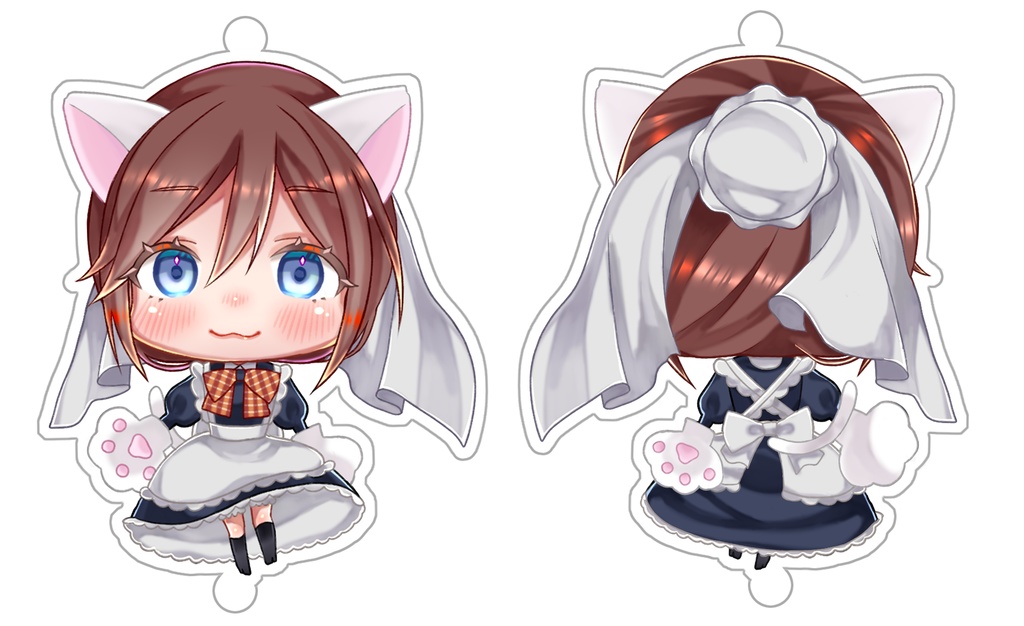 にゃんきゅ~れ アクリルキーホルダー