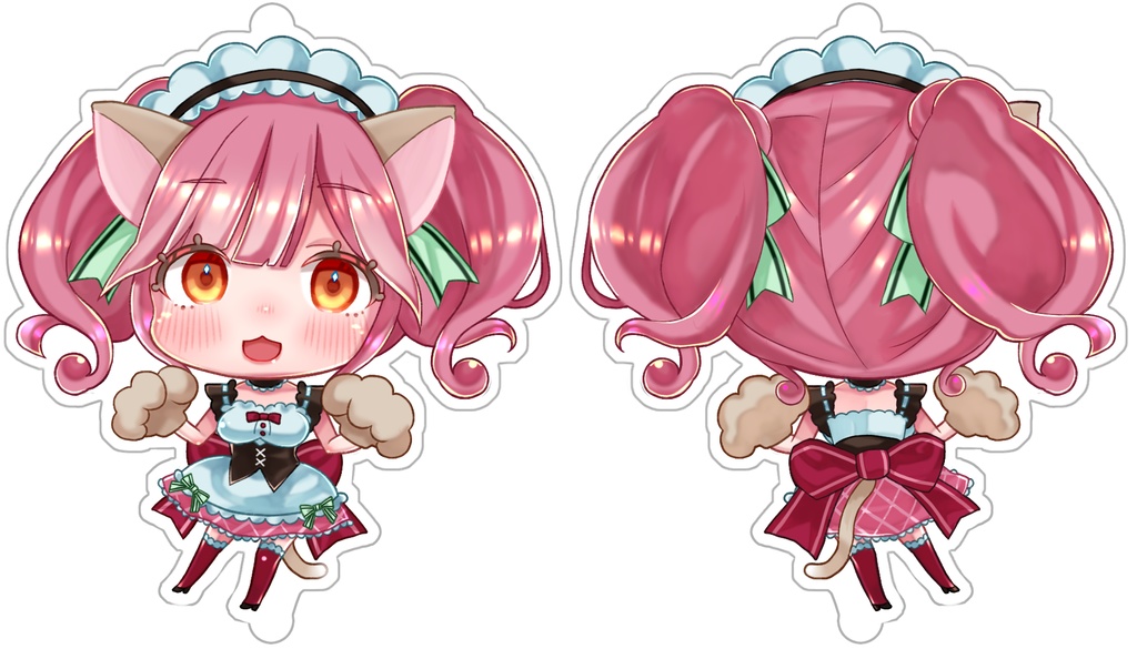 にゃんきゅ~れ アクリルキーホルダー