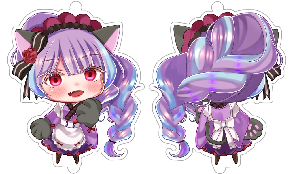 にゃんきゅ~れ アクリルキーホルダー