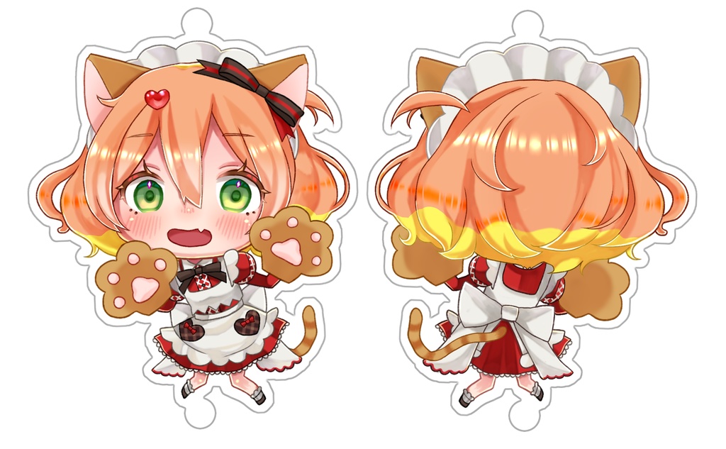 にゃんきゅ~れ アクリルキーホルダー