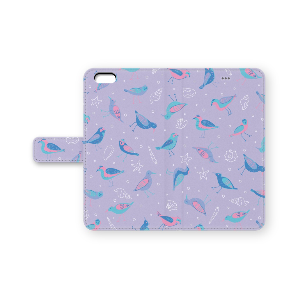 海辺の鳥たち（ラベンダー）