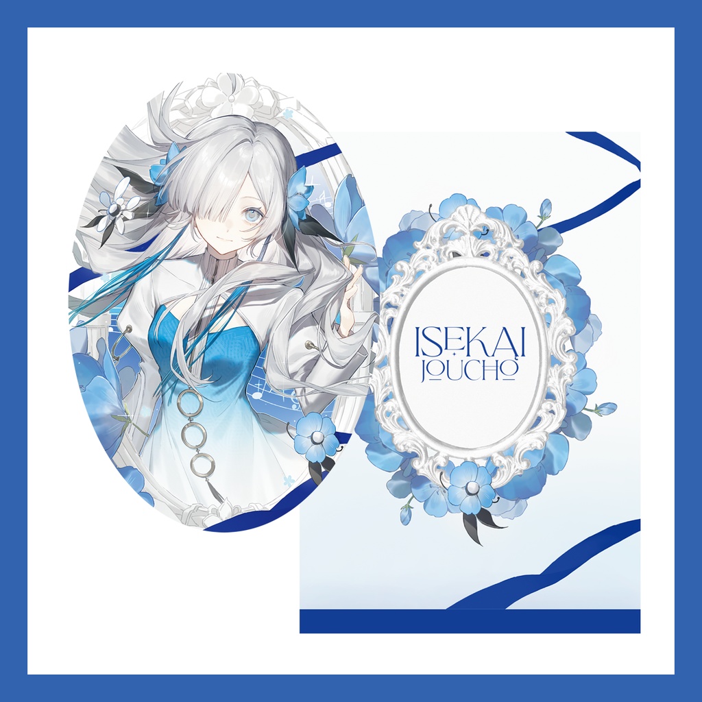 ヰ世界情緒 箔押し楕円缶バッジ