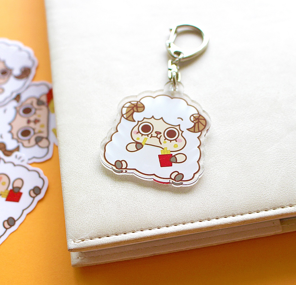 アクリルキーホルダー もぐもぐ