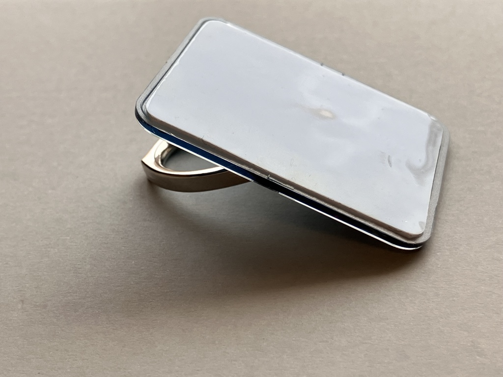 黒猫スマホリング(赤)