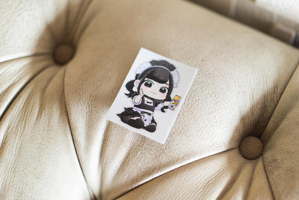 ゆかメイドステッカー