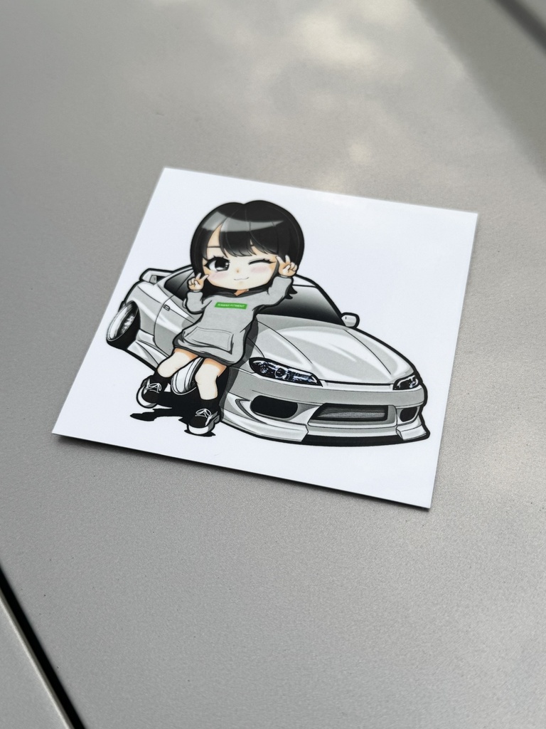 ゆか×シルビア　正方形ステッカー