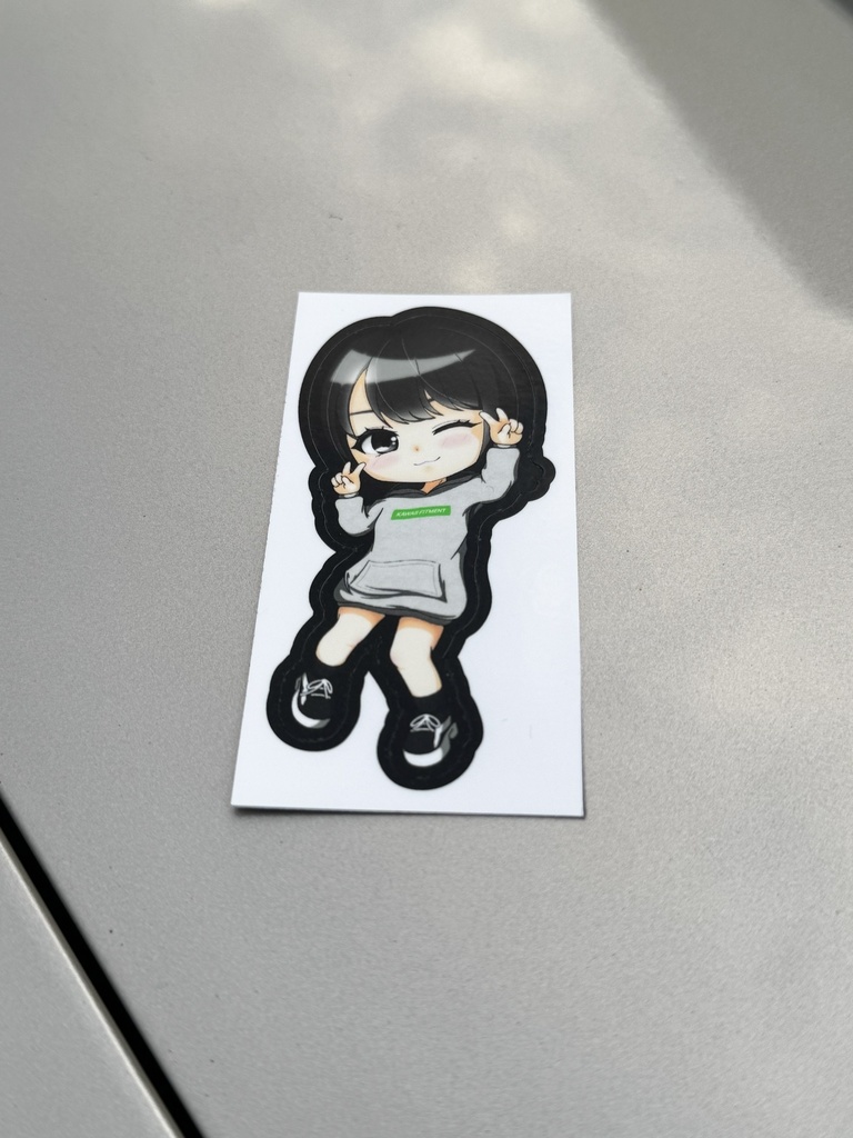 ゆか単体　ダイカットステッカー