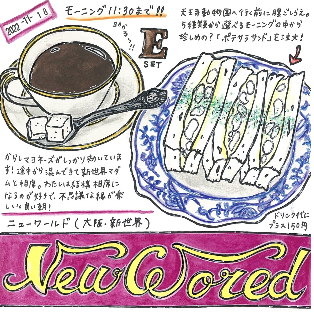 喫茶ドローイング本#OSAKA③