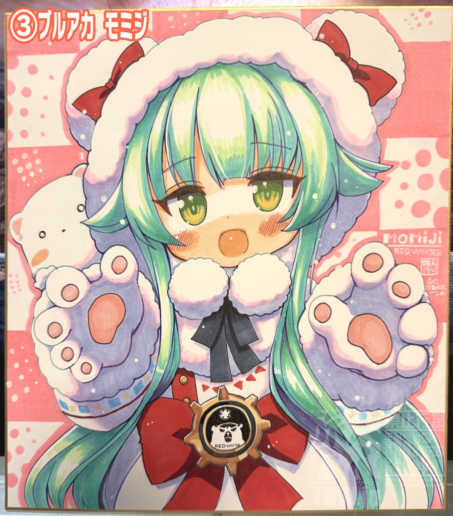 【すべてお迎えされました】5月31日19:00販売開始【描き下ろし色紙】【Booth先行販売】二次創作色紙、東方 悟リすいか ブルアカ 水着セリカ モミジ