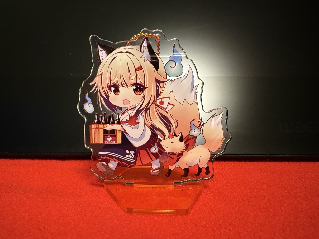 【6/22 秋葉原キツネ祭】楓さんアクリルスタンドフィギュア(おでかけキーホルダー機能付き)