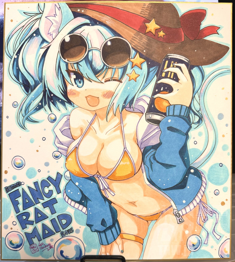 【受付終了】観測可能な宇宙に一枚だけの色紙、お描きします【 Lサイズ大色紙/次回受付秋冬頃予定】