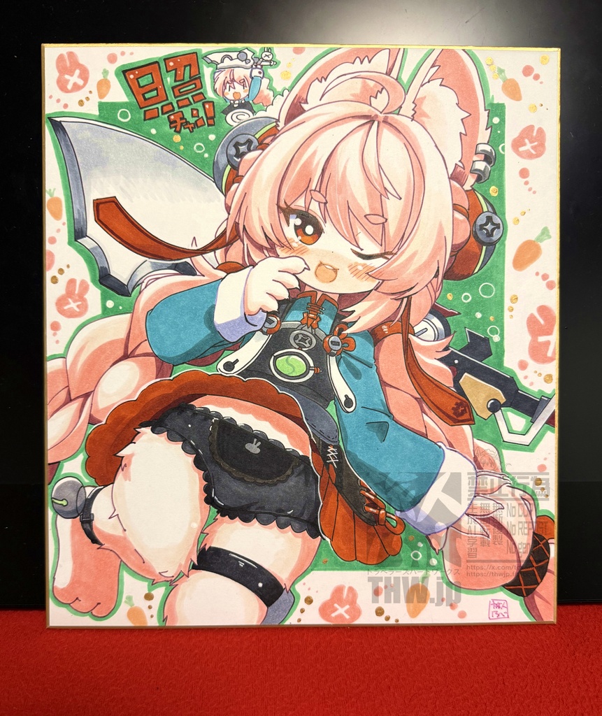 【5月23日申込締め切り】ゼンゼロ 照 色紙原画【4月Booth先行描き下ろし二次創作色紙】【Lサイズ大色紙】