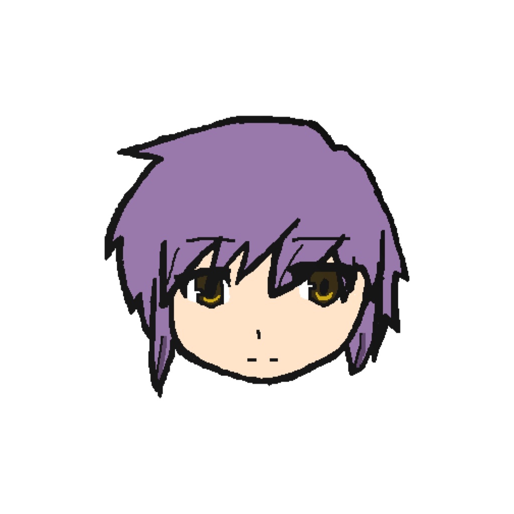長門有希 drawn by mspaint.exe ICカードステッカー