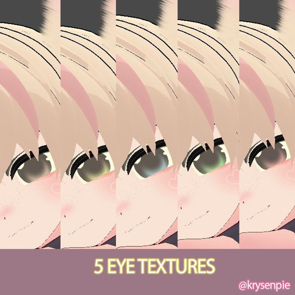Simple Eye Texture, 5 Colours, PSD Included || ひゅーじょん君 ||