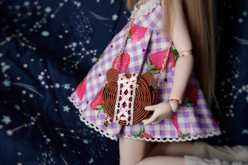 あにま〜る♡レースアップポシェット♡ちゃいろさん