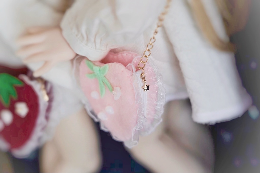 ♡ふる〜ちゅ♡ポシェット♡ぴんくいちご