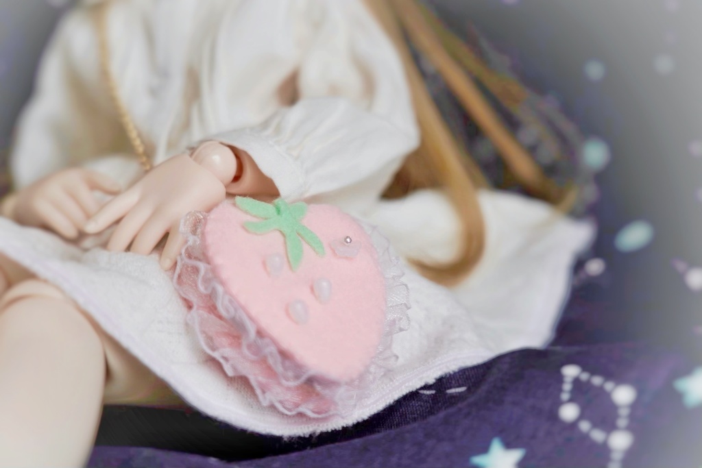 ♡ふる〜ちゅ♡ポシェット♡ぴんくいちご