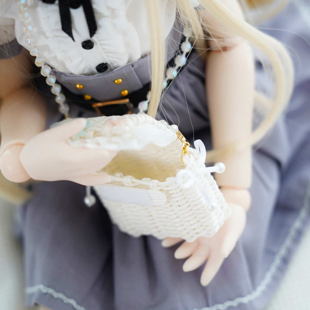 ふりふり♡カゴバッグ♡ホワイト