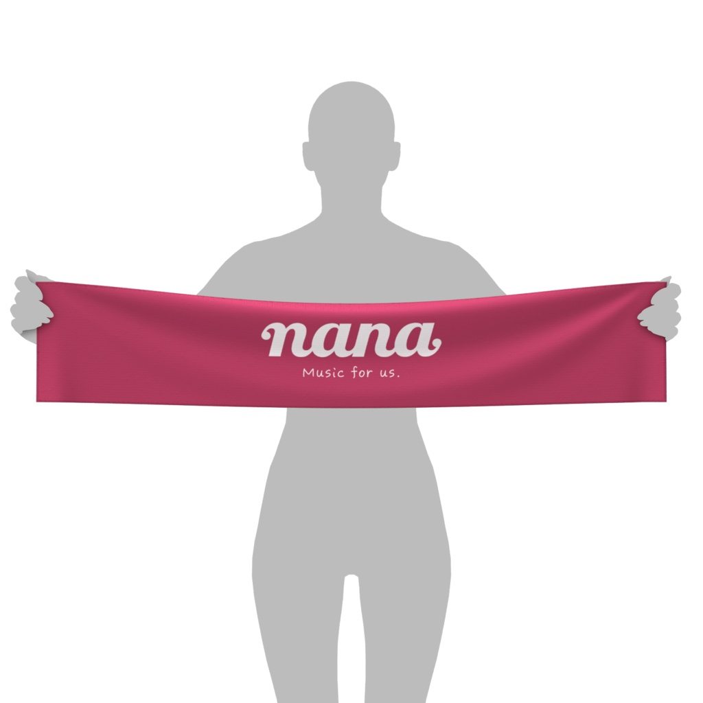nana マフラータオル（ピンク）