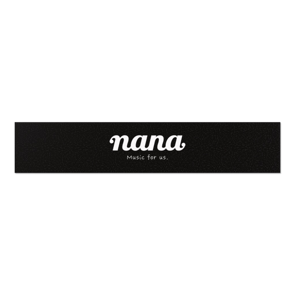 nana マフラータオル(ブラック)