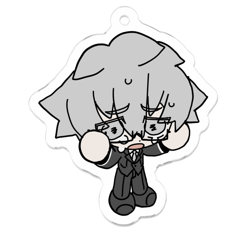灰音ツク焦りキーホルダー