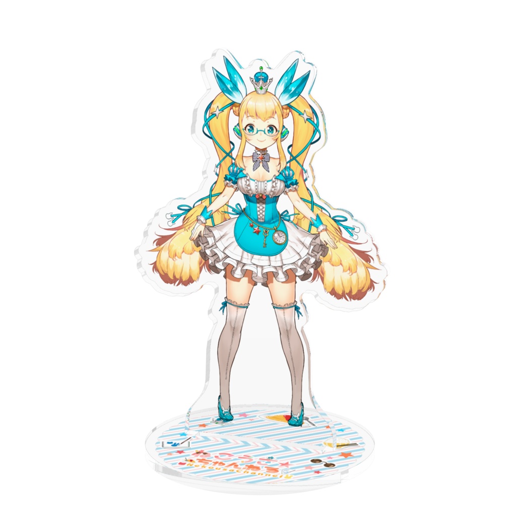 ねこうさ★アクリルフィギュア(ウサギ子・ゲーミングフォーム)