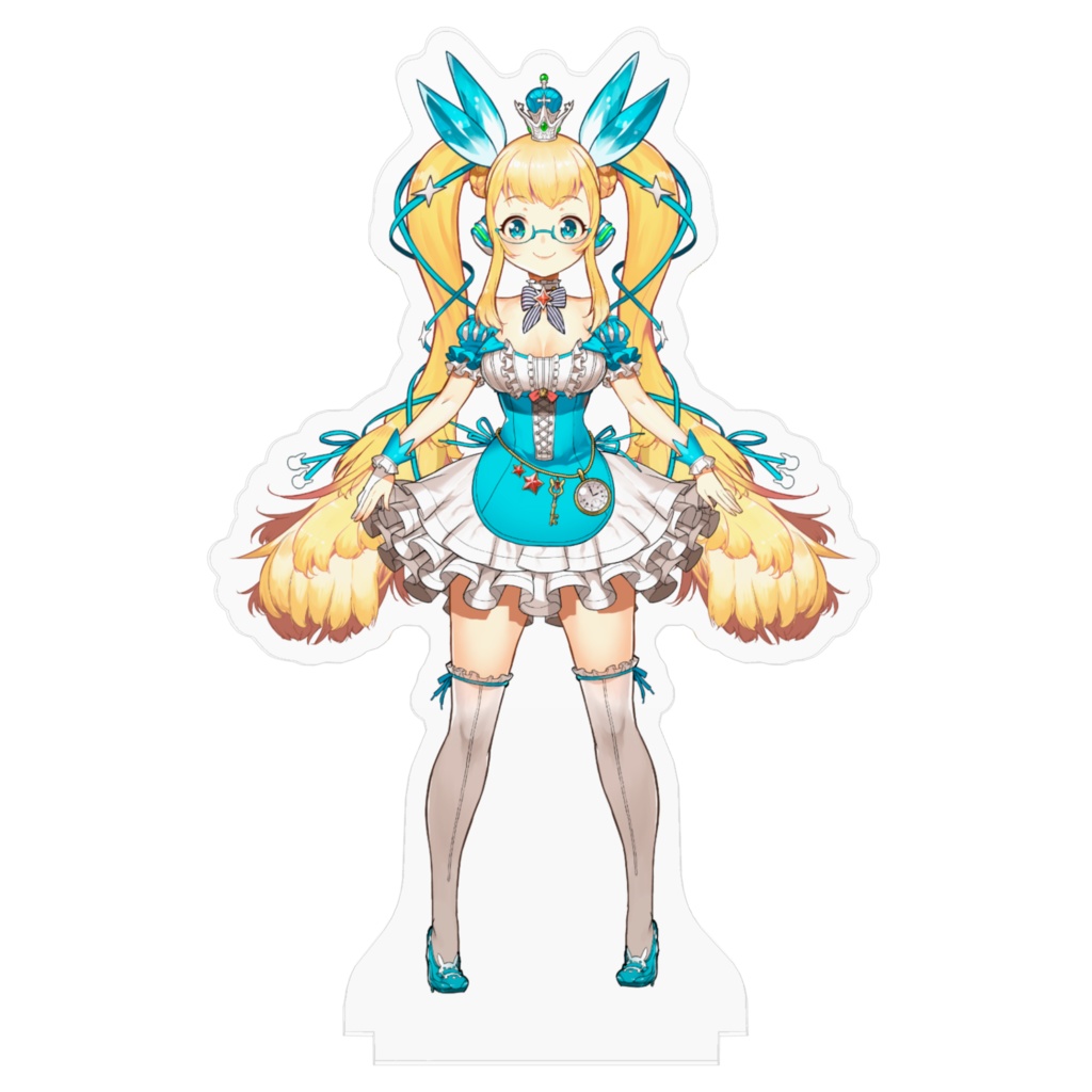 ねこうさ★アクリルフィギュア(ウサギ子・ゲーミングフォーム)