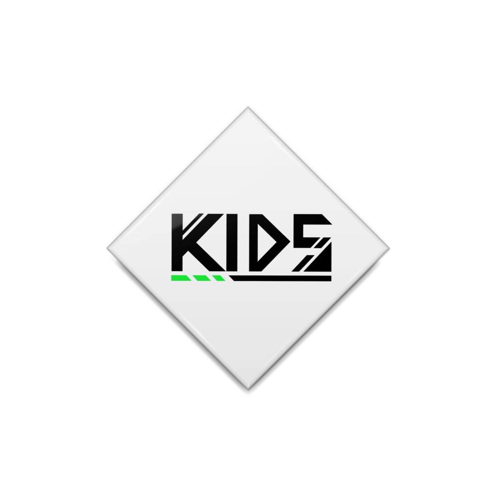 KIDSロゴ缶バッチ